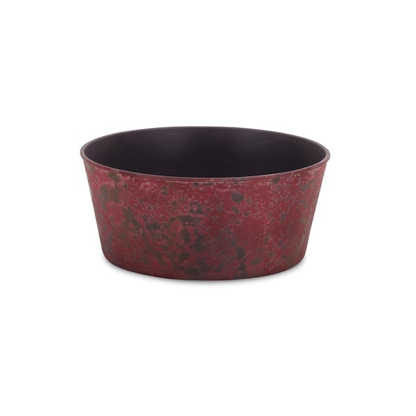 Cheungs 9.5 in. Round Planter with A Tapered Body - Rustic Red PP-113RR - main